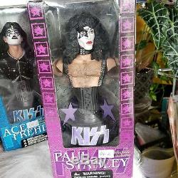 KISS Dolls Statues Set of 4 Mcfarlane toys Vintage 2002 8 each all New in box