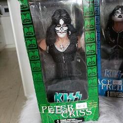 KISS Dolls Statues Set of 4 Mcfarlane toys Vintage 2002 8 each all New in box