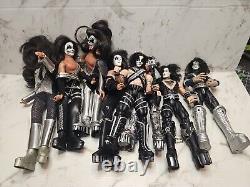 KISS Figures Toy Company McFarlane KISS (8) Figures lot Asst. With Access