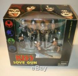 KISS LOVE GUN Deluxe Boxed Edition Figure Set McFarlane Toys Gene Paul Peter Ace