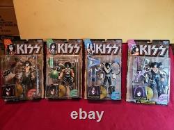 KISS McFarlane Toys Ultra Action Figure 1997 Letters Complete Set of 4 Albums