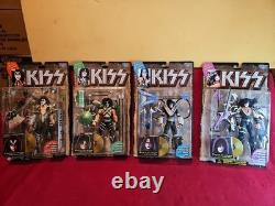 KISS McFarlane Toys Ultra Action Figure 1997 Letters Complete Set of 4 Albums