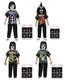 Kiss Neca 6 Inch Scale Clothed Action Figures Complete Set (4)