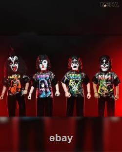 KISS NECA 6 Inch Scale Clothed Action Figures Complete Set (4)