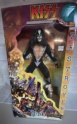 KISS Peter Criss 1998 Destroyer RARE 24 Action Figure #006570 withCOALimited Ed