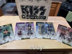 KISS Psycho Circus McFarlane Toys 1998 Complete Set of 4 MOC + Original Box