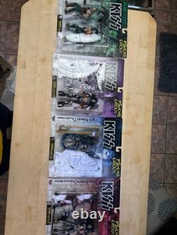 KISS Psycho Circus McFarlane Toys 1998 Complete Set of 4 MOC + Original Box