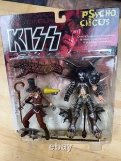 KISS Psycho Circus McFarlane Toys 1998 Complete Set of 4 MOC + Original Box