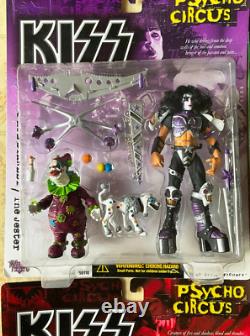 KISS Psycho Circus Set Action Figures McFarlane Toys 1998 + 3 Tour Edition NIB