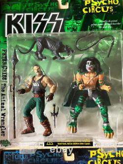 KISS Psycho Circus Set Action Figures McFarlane Toys 1998 + 3 Tour Edition NIB
