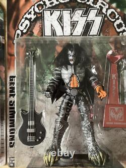 KISS Psycho Circus Set Action Figures McFarlane Toys 1998 + 3 Tour Edition NIB