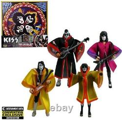 KISS Rock and Roll Over 3.75 in Action Figure Deluxe Box Set Convention