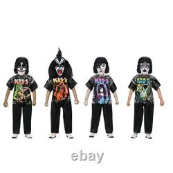 KISS Set of 4 Ben Cooper Costume Kids Action Figures by NECA MINT and IN HAND
