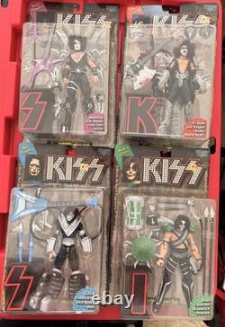 KISS Ultra-Action Figures McFarlane Toys Set of 4 Ace, Gene, Peter, & Paul -1997