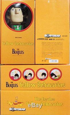 KUBRICK 400% Size The Beatles Yellow Submarin Action Figures 4-Pack (NIB)