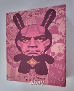 Kidrobot Shepard Fairey CHUCK D DUNNY ART FIGURE Public Enemy Obey Giant print