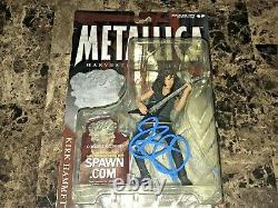 Kirk Hammett Rare Hand Signed Action Figure Todd McFarlane Metallica Orion + BAS