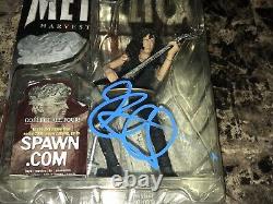 Kirk Hammett Rare Hand Signed Action Figure Todd McFarlane Metallica Orion + BAS