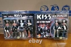 Kiss 8 Limited Edition Love Gun Action Figures Dolls Sets-2pk-4pk Only 100 Made