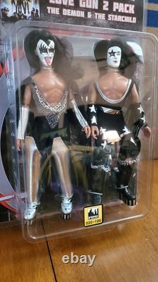 Kiss 8 Limited Edition Love Gun Action Figures Dolls Sets-2pk-4pk Only 100 Made