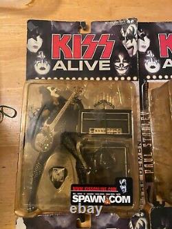 Kiss Alive Action Figures Set Four Figures McFarlane Toys Paul plastic dinged up