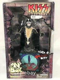 Kiss Destroyer The Cat N The Box Action Figure Statue Rare Art Asylum Psycho Toy