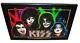 Kiss L. E. D. Light Up Framed Poster Awesome Art Graphics 19w X 13½ X ¾d