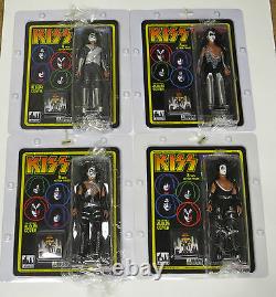 Kiss Love Gun 8 Action Figures Set Of 4 Retro Mego Factory Sealed