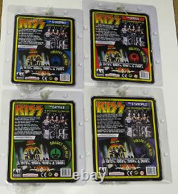 Kiss Love Gun 8 Action Figures Set Of 4 Retro Mego Factory Sealed