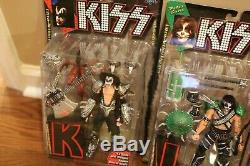 Kiss Mcfarlane Toys Ultra Action Figures Complete Set Lot New Gene Simmons Fans