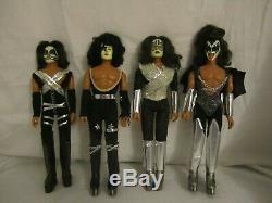 Kiss Mego 1977 Full set of 4 figures all complete Wow