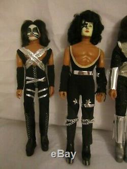Kiss Mego 1977 Full set of 4 figures all complete Wow