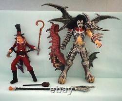 Kiss Music Band Psycho Circus Ultra Letters Action Figure Toy Lot Set 1997 1998