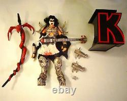 Kiss Music Band Psycho Circus Ultra Letters Action Figure Toy Lot Set 1997 1998