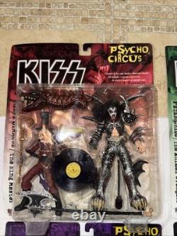 Kiss Psycho Circus Action Figure Complete Set McFarlane 1998 New