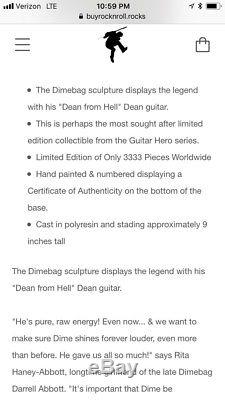 Knucklebonz statue Guitar Hero Dimebag Darrell Rock Iconz