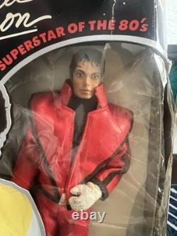 LJN Michael Jackson Fully Poseable Thriller Outfit Figure 1984 with Glove Mic