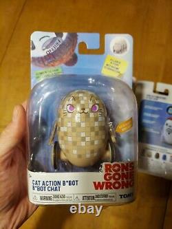 LOT 3 Ron's Gone Wrong Ron Action Music Action Cat Action B Bot Tomy Figures