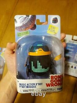 LOT 3 Ron's Gone Wrong Ron Action Music Action Cat Action B Bot Tomy Figures