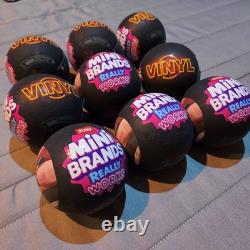 LOT OF 9 Plus DISPLAY CASE ZURU Mini Brands Really Works Vinyl Capsules