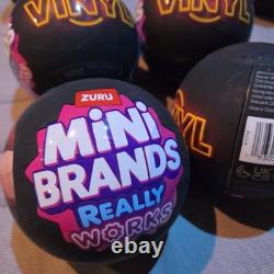 LOT OF 9 Plus DISPLAY CASE ZURU Mini Brands Really Works Vinyl Capsules