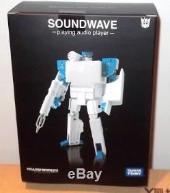 LOT Takara Transformers Music Soundwave MP3 Player BLASTER BLACK + BLUE CASEFRSH