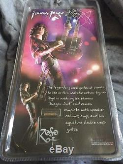 Led Zeppelin Jimmy Page Action Figure 2006 In Sealed Package By Neca