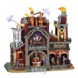 Lemax 15723-UK Spooky Town Sights & Sounds Evil Spirits Whiskey Distillery