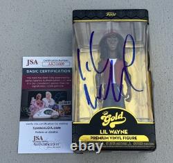 Lil Wayne Signed Autographed Rare Gold Funko Pop Action Figure JSA COA Rapper