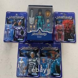 Lot Of 5 Super7 SilverHawks Ultimates Bluegrass Toy Version & ReAction Figures
