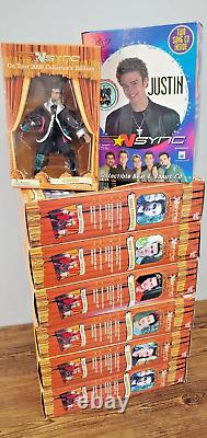Lot Of 9 Vintage 2000 NSYNC Collectible Marionette Doll Living Toyz & L. E Bear