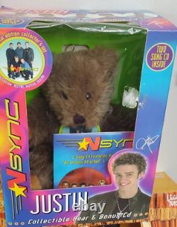 Lot Of 9 Vintage 2000 NSYNC Collectible Marionette Doll Living Toyz & L. E Bear