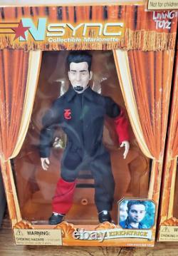 Lot Of 9 Vintage 2000 NSYNC Collectible Marionette Doll Living Toyz & L. E Bear