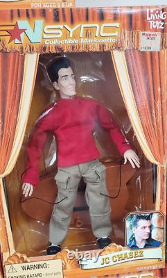 Lot Of 9 Vintage 2000 NSYNC Collectible Marionette Doll Living Toyz & L. E Bear